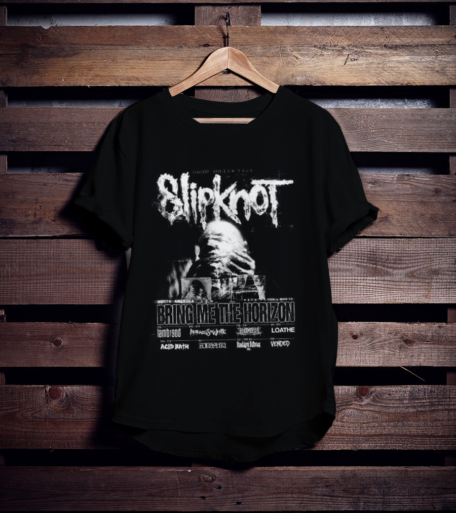 Slipknot Bring Me The Horizon 2027 Sicest Stadium North America Tour T-Shirt