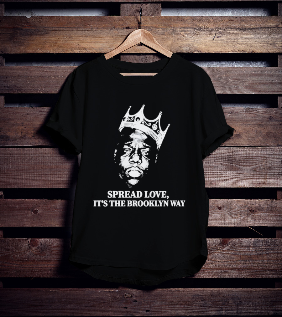 The Notorious BIG Spread Love It's The Brooklyn Way Crowned Head T-Shirt