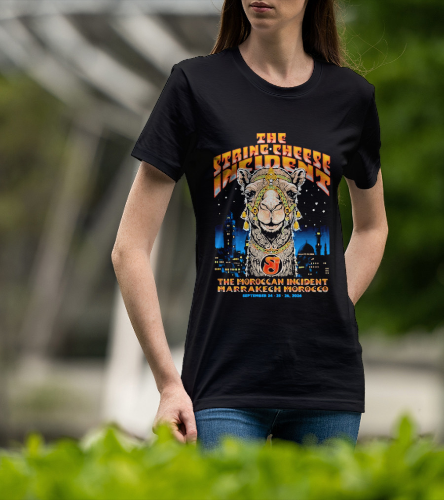 The String Cheese Incident Moroccan Incident Marrakech Morocco September 24 25 26 2026 T-Shirt