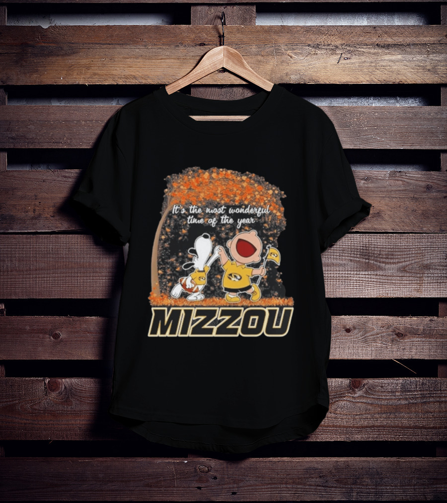 Mizzou Snoopy Charlie Brown It's The Most Wonderful Time Of The Year 2026 T-Shirt