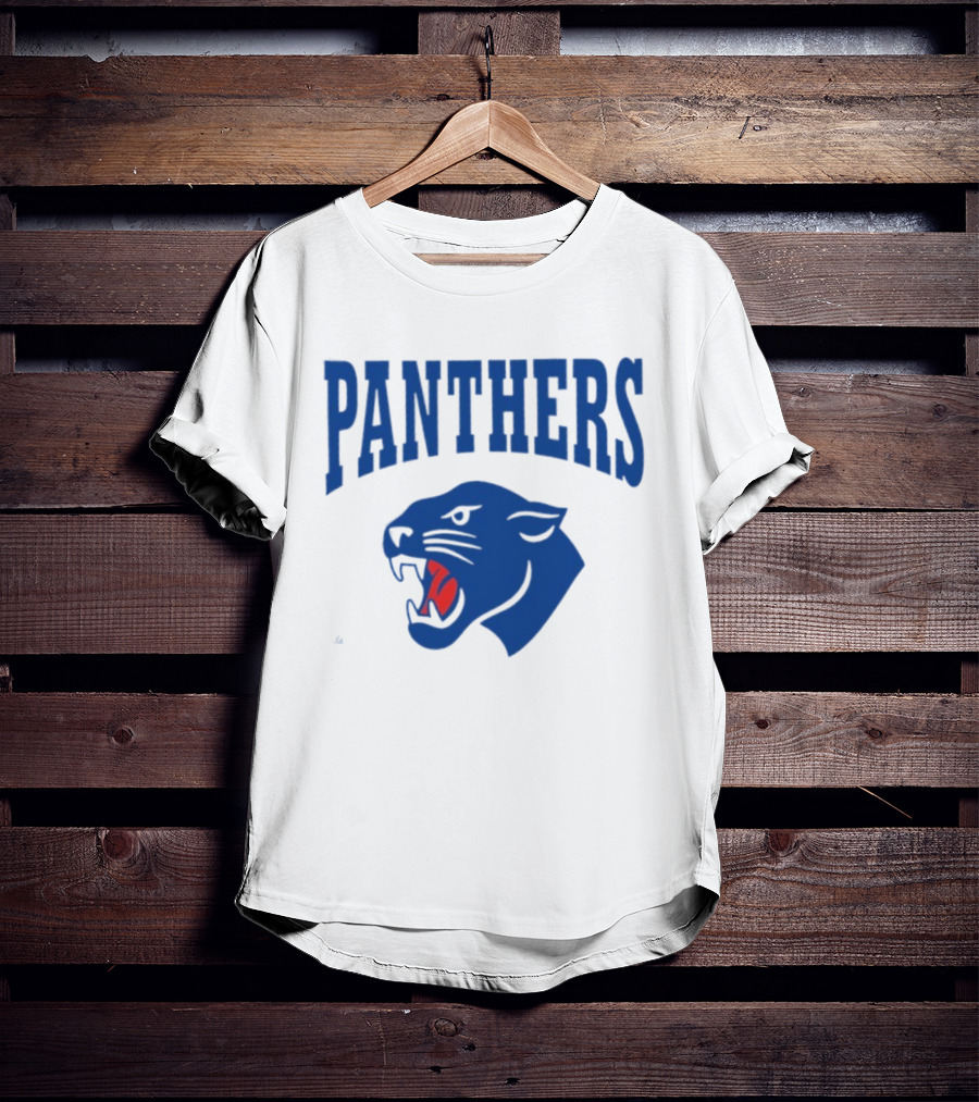 PANTHERS Carolina Football Iconic Blue Roaring T-Shirt