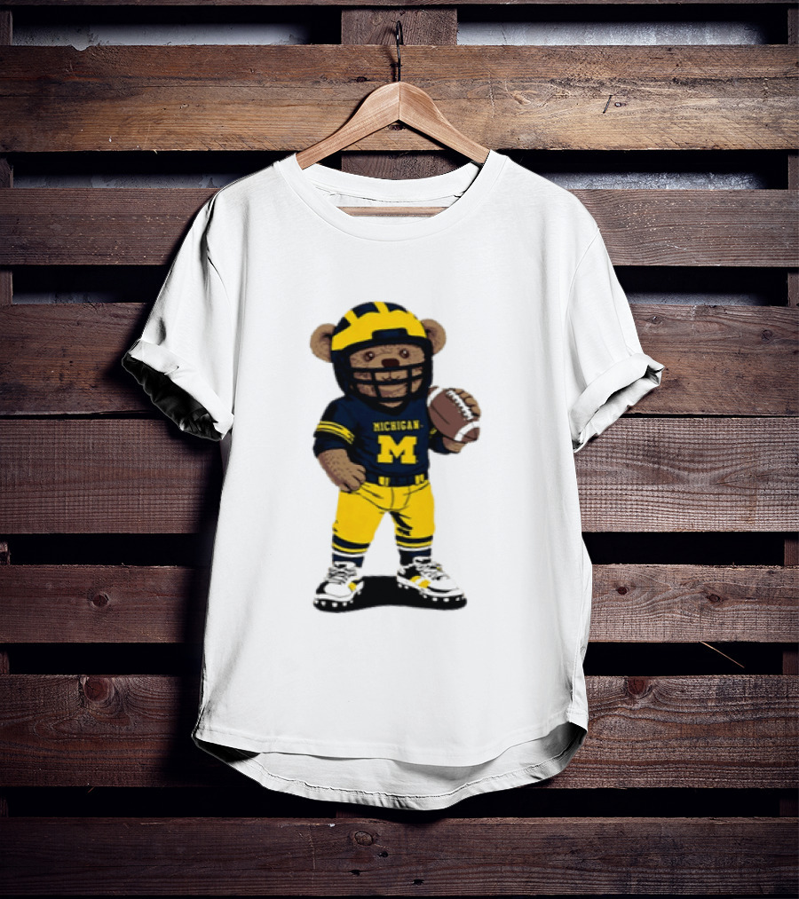 Michigan Wolverines Teddy Bear NCAA Football 2026 T-Shirt