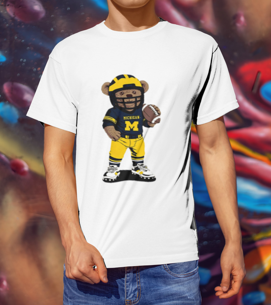 Michigan Wolverines Teddy Bear NCAA Football 2026 T-Shirt
