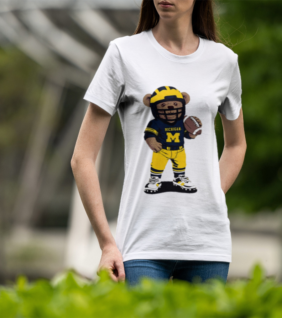 Michigan Wolverines Teddy Bear NCAA Football 2026 T-Shirt