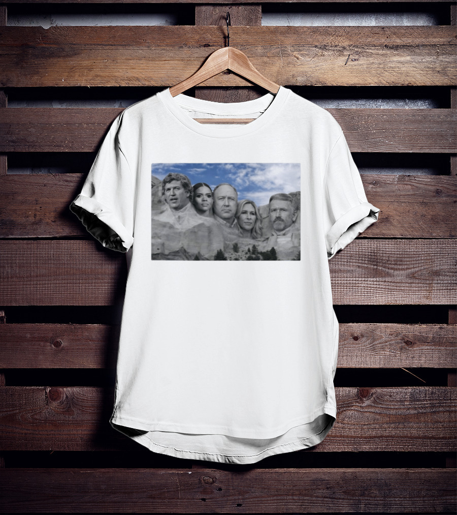 Thomas Massie Candace Owens Alex Jones Marjorie Taylor Greene Mount Rushmore MAGA Squad T-Shirt