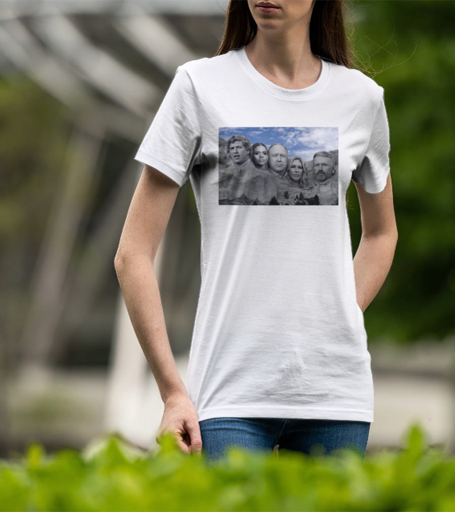 Thomas Massie Candace Owens Alex Jones Marjorie Taylor Greene Mount Rushmore MAGA Squad T-Shirt