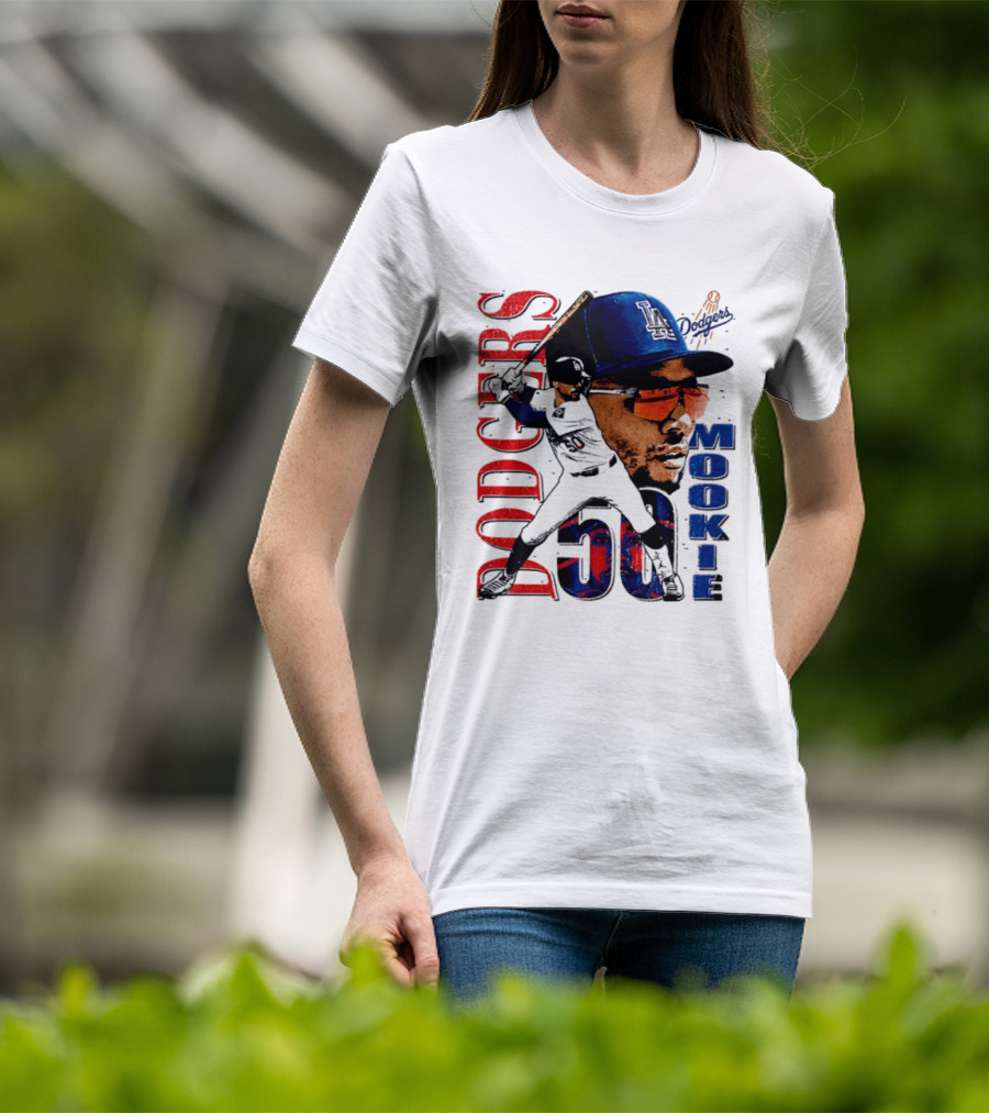 Los Angeles Dodgers Mookie Betts 50 Baseball Player Two Sided T-Shirt