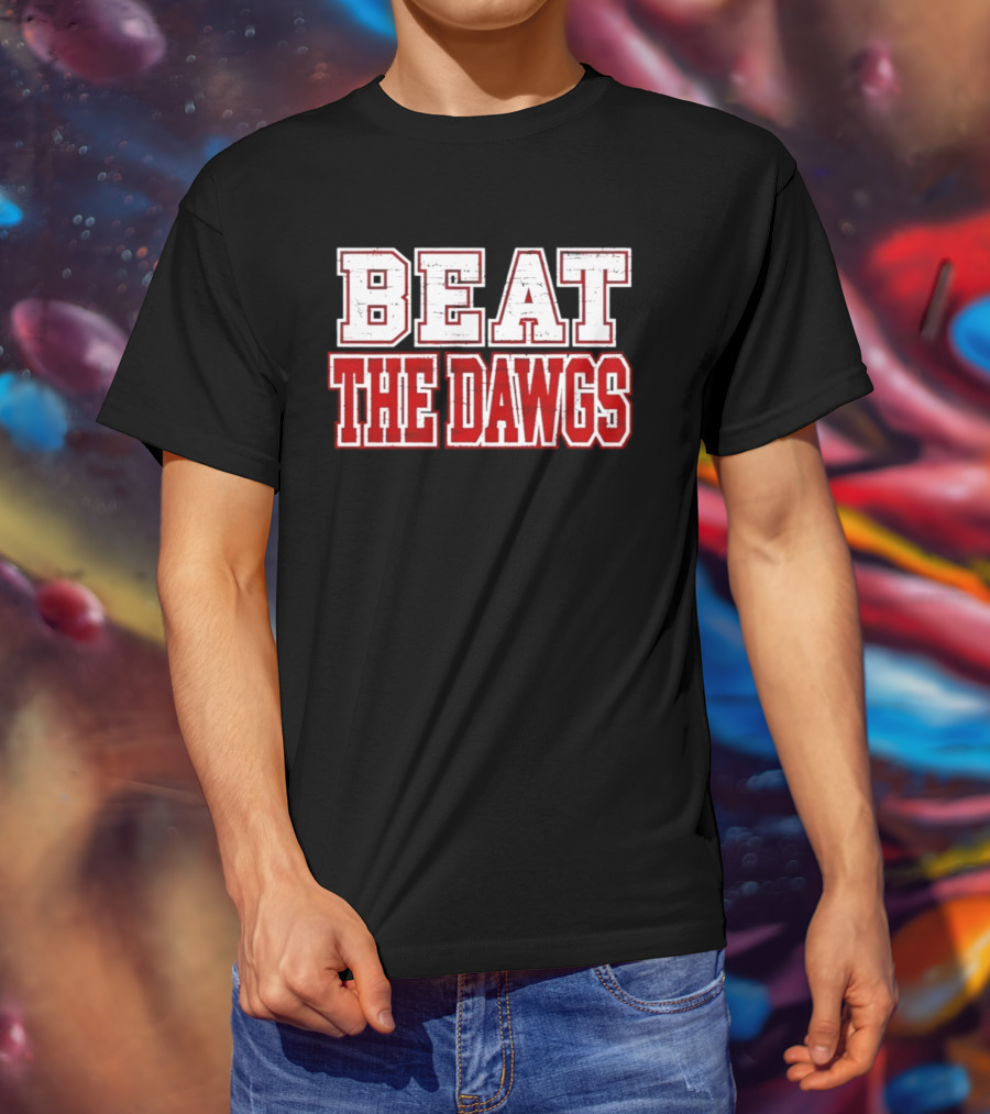 Beat The Dawgs NCAA Football Rivalry Game Day T-Shirt