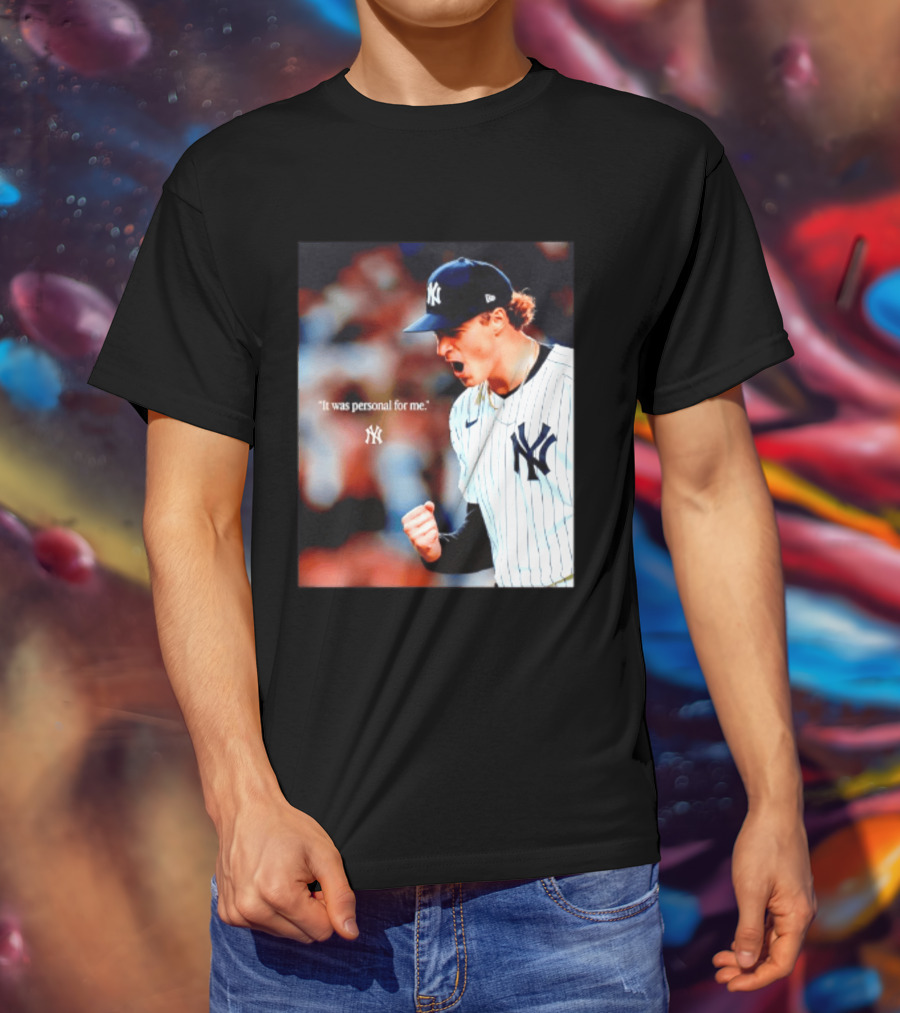 Ben Rice New York Yankees It Was Personal For Me Yankees Baseball T-Shirt