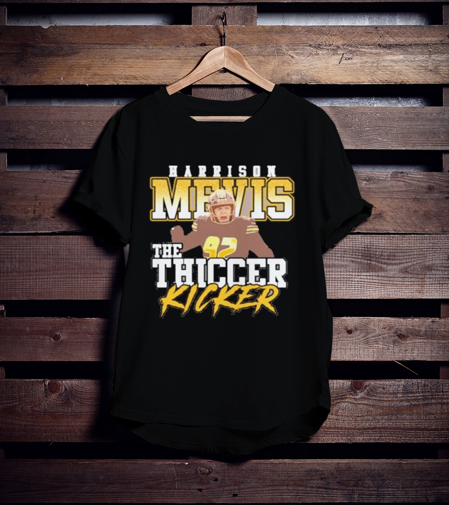 Harrison Mevis The Thicker Kicker 92 Football Celebration T-Shirt