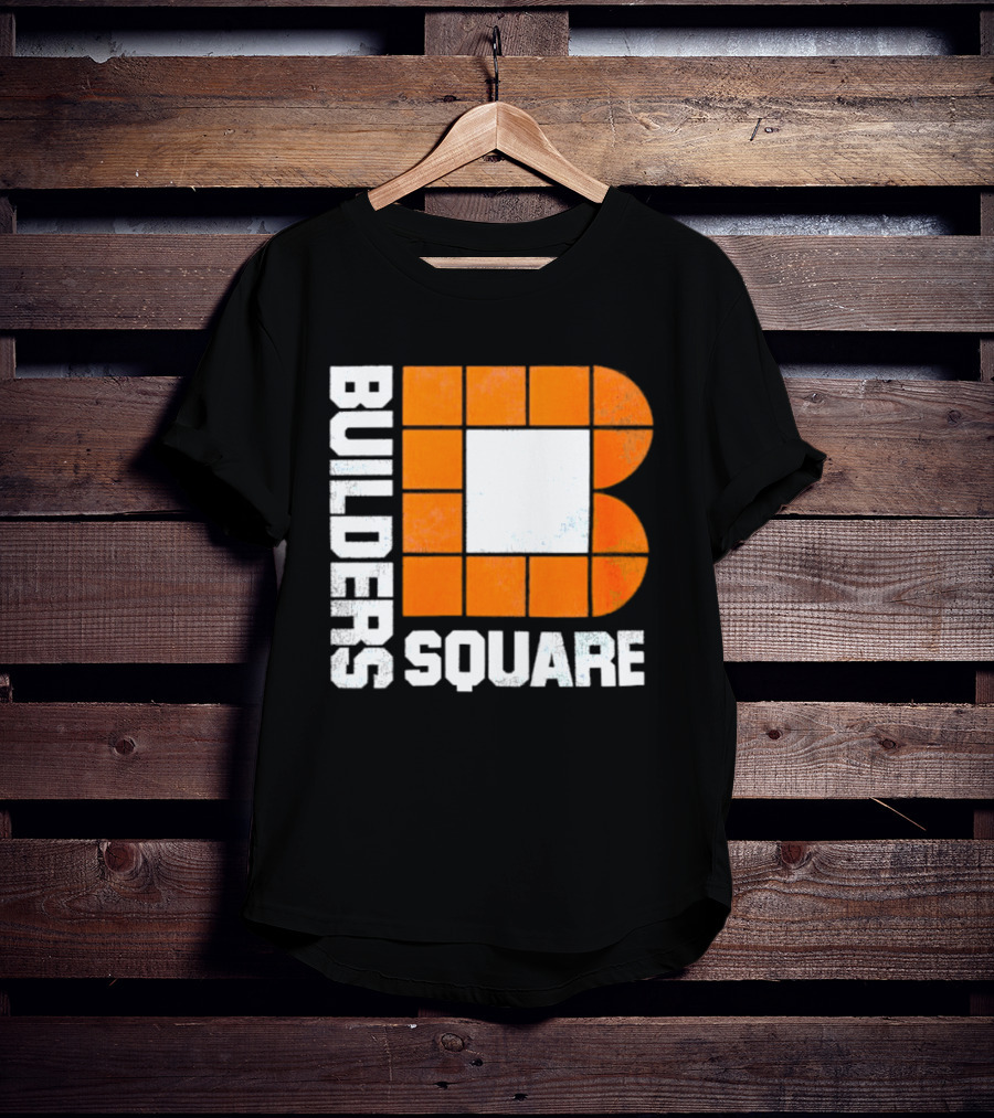 Builders Square Vintage Hardware Store Iconic Retro Logo Block T-Shirt