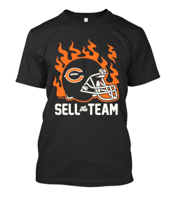 Chicago Bears Sell The Team Flaming Helmet T-Shirt