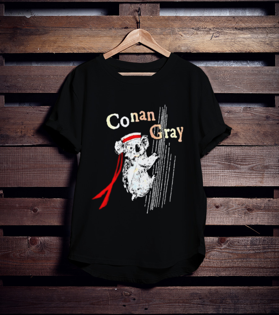 Conan Gray Koala In Red Headband With Stripes Sailor Indie Pop Singer T-Shirt