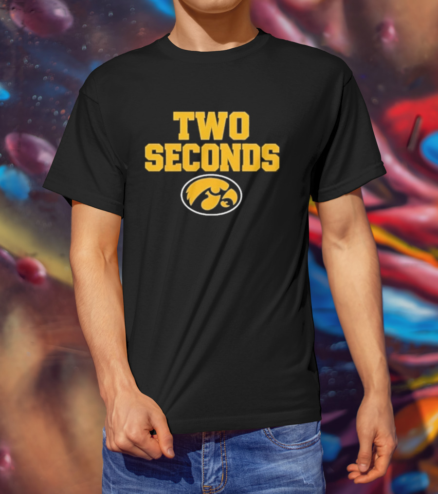 Iowa Hawkeyes Two Seconds Game Winning Final Play NCAA 2026 T-Shirt
