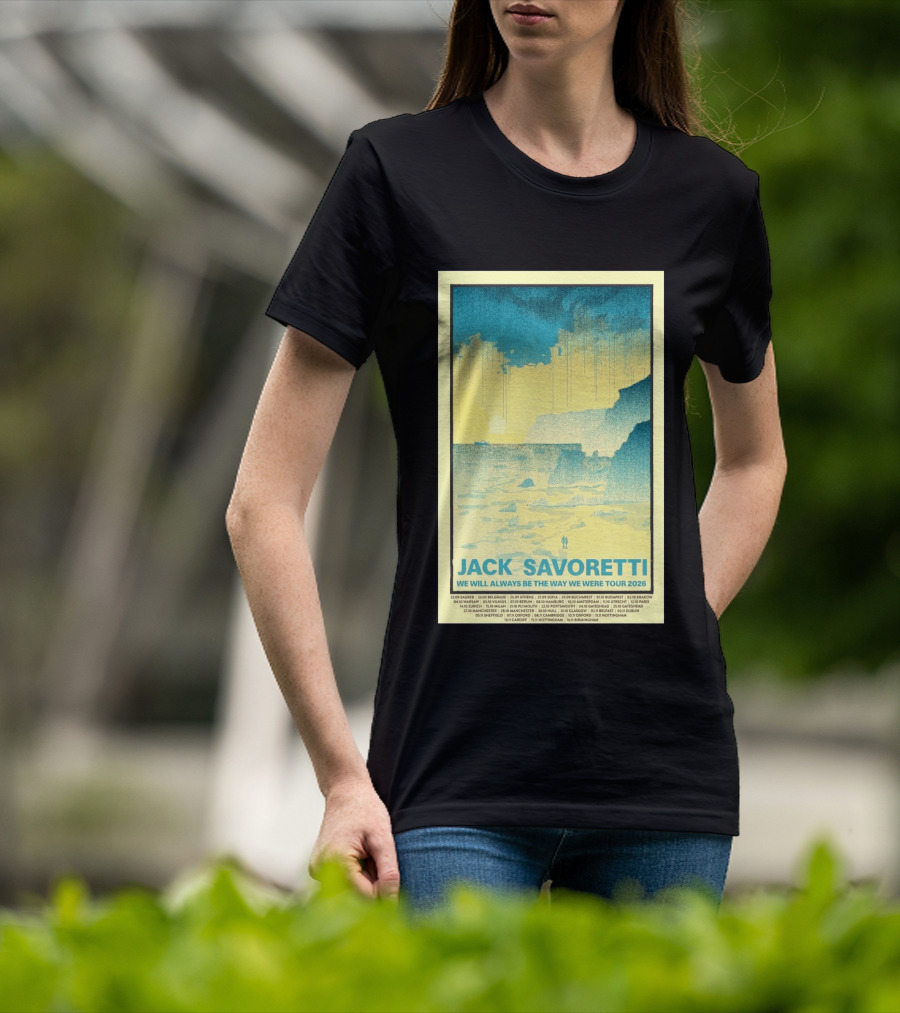 Jack Savoretti We Will Always Be The Way We Were Tour 2026 Bucharest Vintage Style Ocean Scene T-Shirt