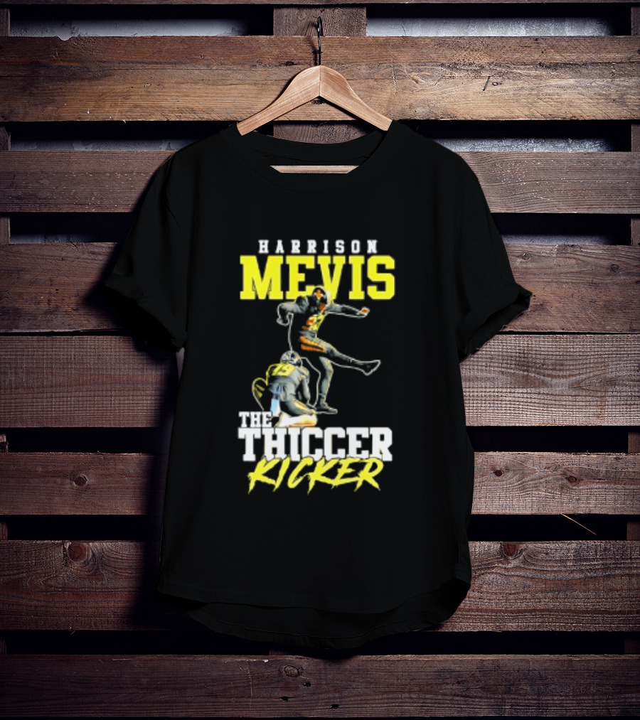 Harrison Mevis The Thiccer Kicker Football Player 92 T-Shirt