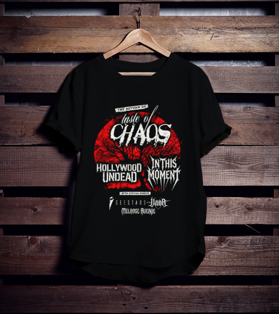Taste Of Chaos 2026 Tour Featuring Hollywood Undead In This Moment We Came As Romans T-Shirt