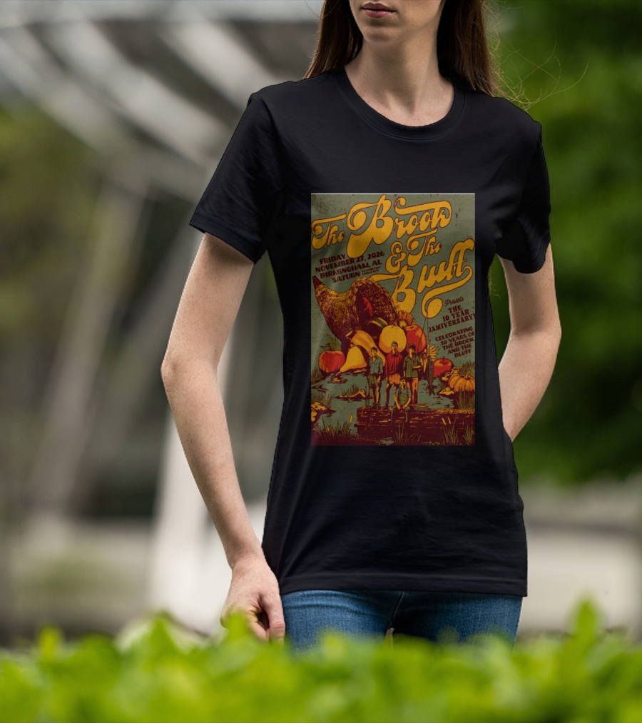 The Brook The Bluff Birmingham AL November 27 2026 Saturn 10 Year Jamiversary Celebrating 10 Years T-Shirt