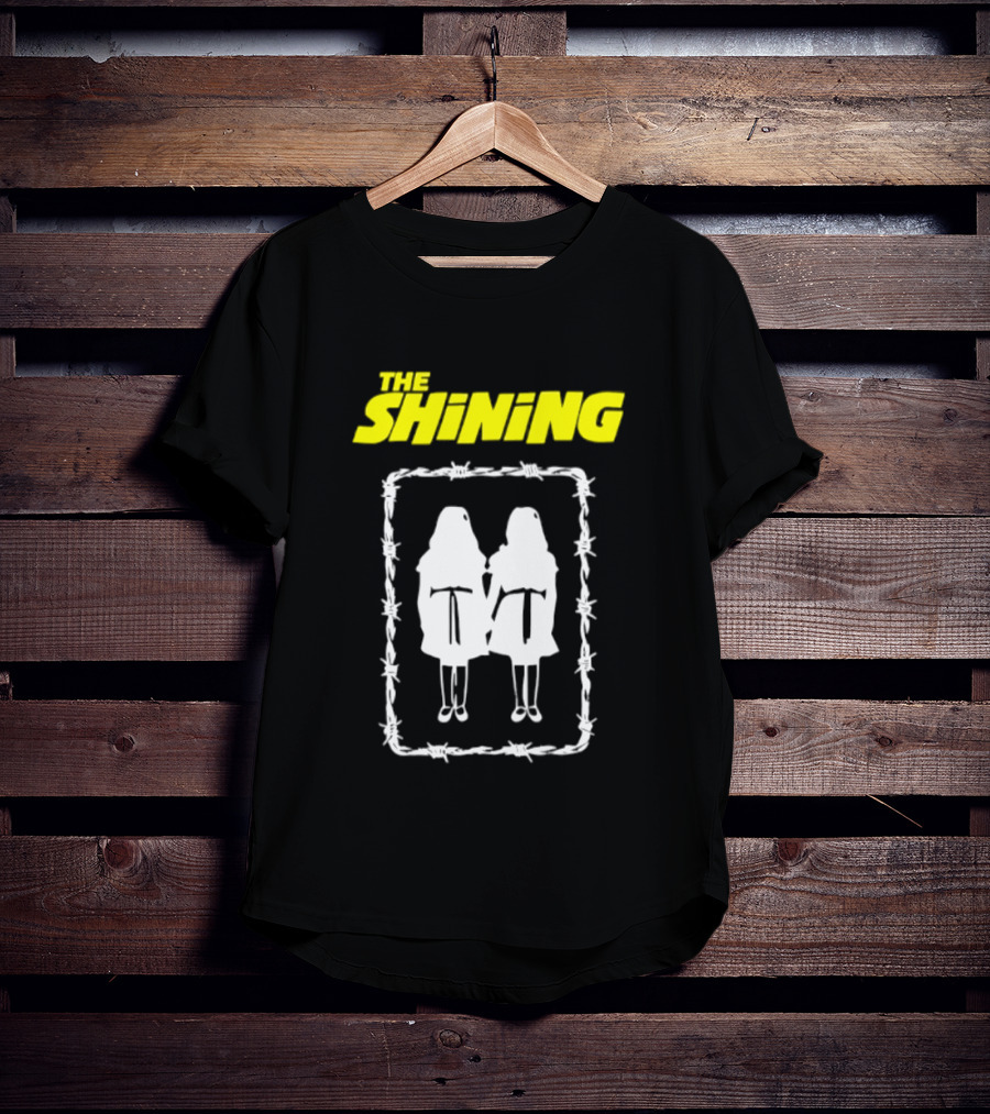 The Shining Grady Twins Barbed Wire Horror Movie Iconic Scene T-Shirt
