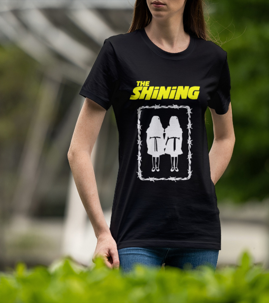 The Shining Grady Twins Barbed Wire Horror Movie Iconic Scene T-Shirt