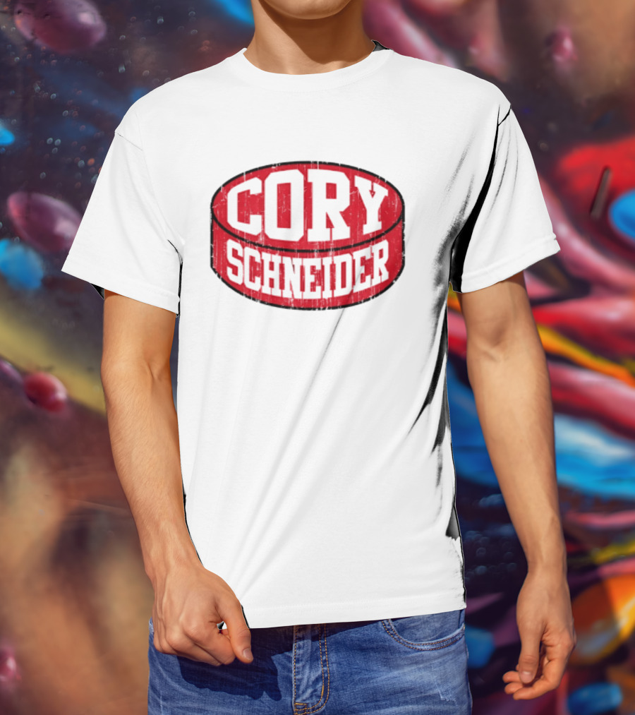 Cory Schneider New Jersey Devils Puck Red T-Shirt