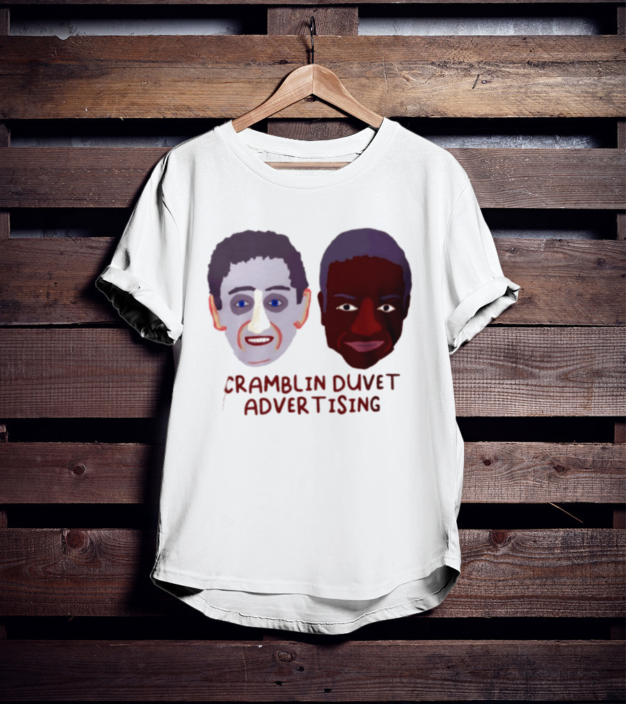 Cramblin Duvet Advertising Comedy TV Show Faces T-Shirt