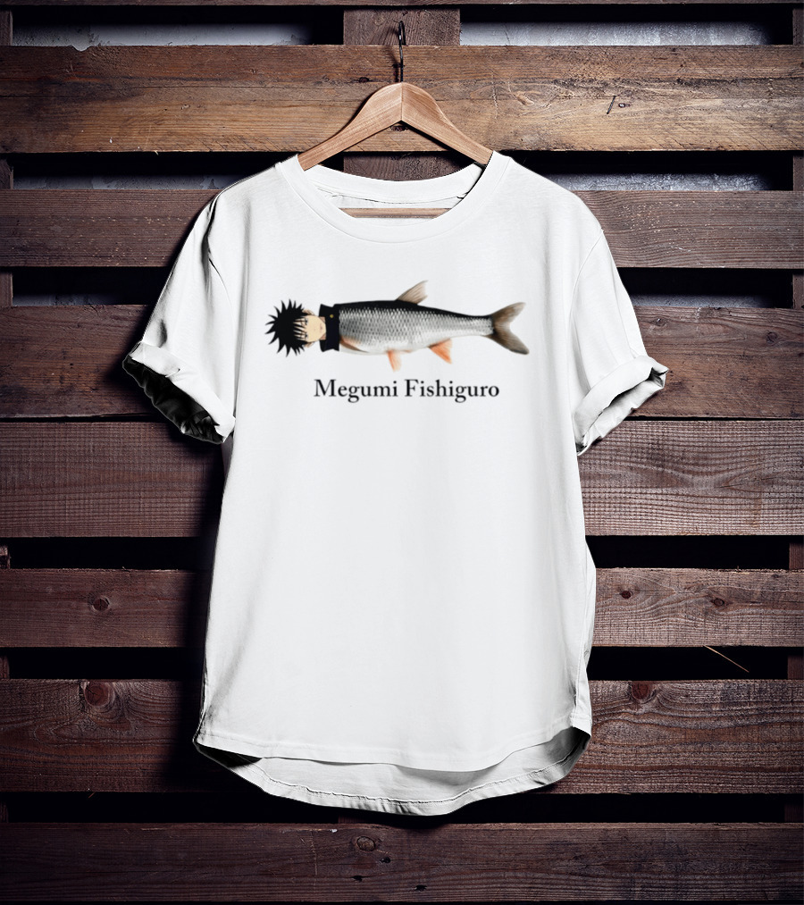 Megumi Fishiguro Jujutsu Kaisen Anime Fish Mashup T-Shirt