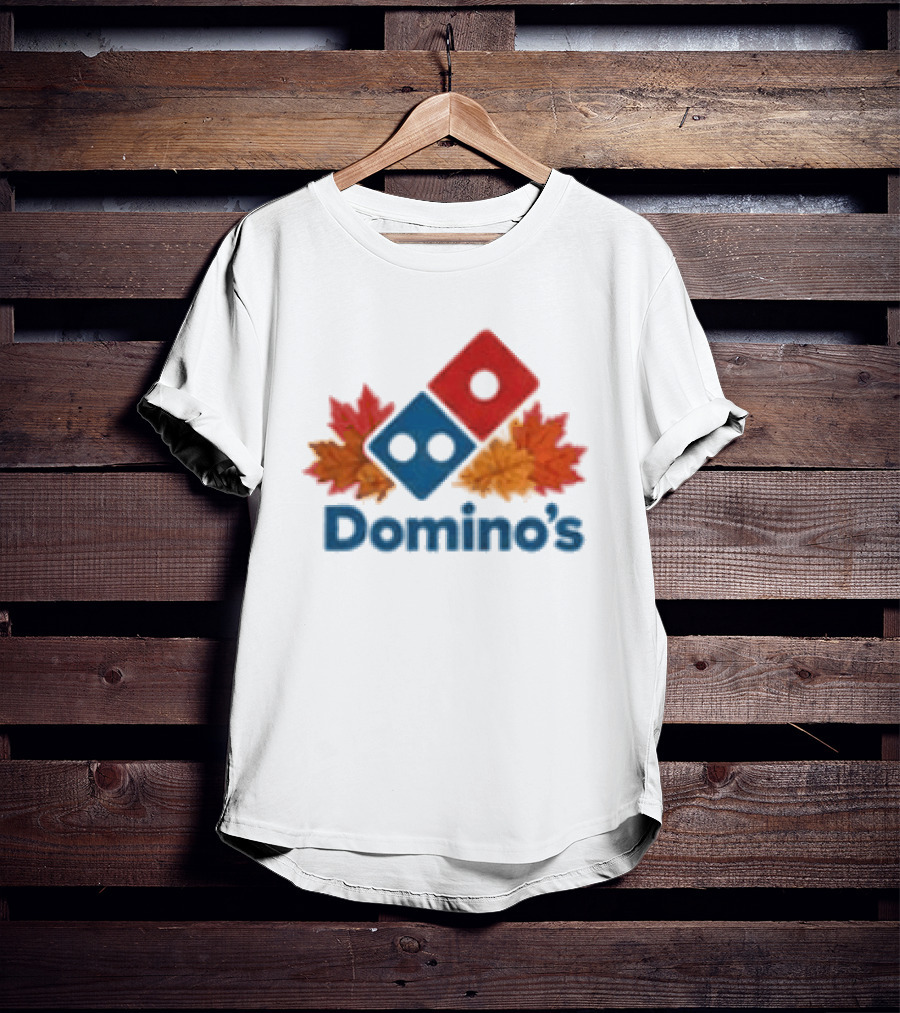Domino's Thanksgiving Autumn Leaves Pizza Celebration T-Shirt