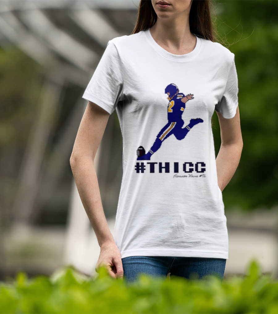 Harrison Mevis 92 Los Angeles Rams Thicc Kicker Football Pixel T-Shirt