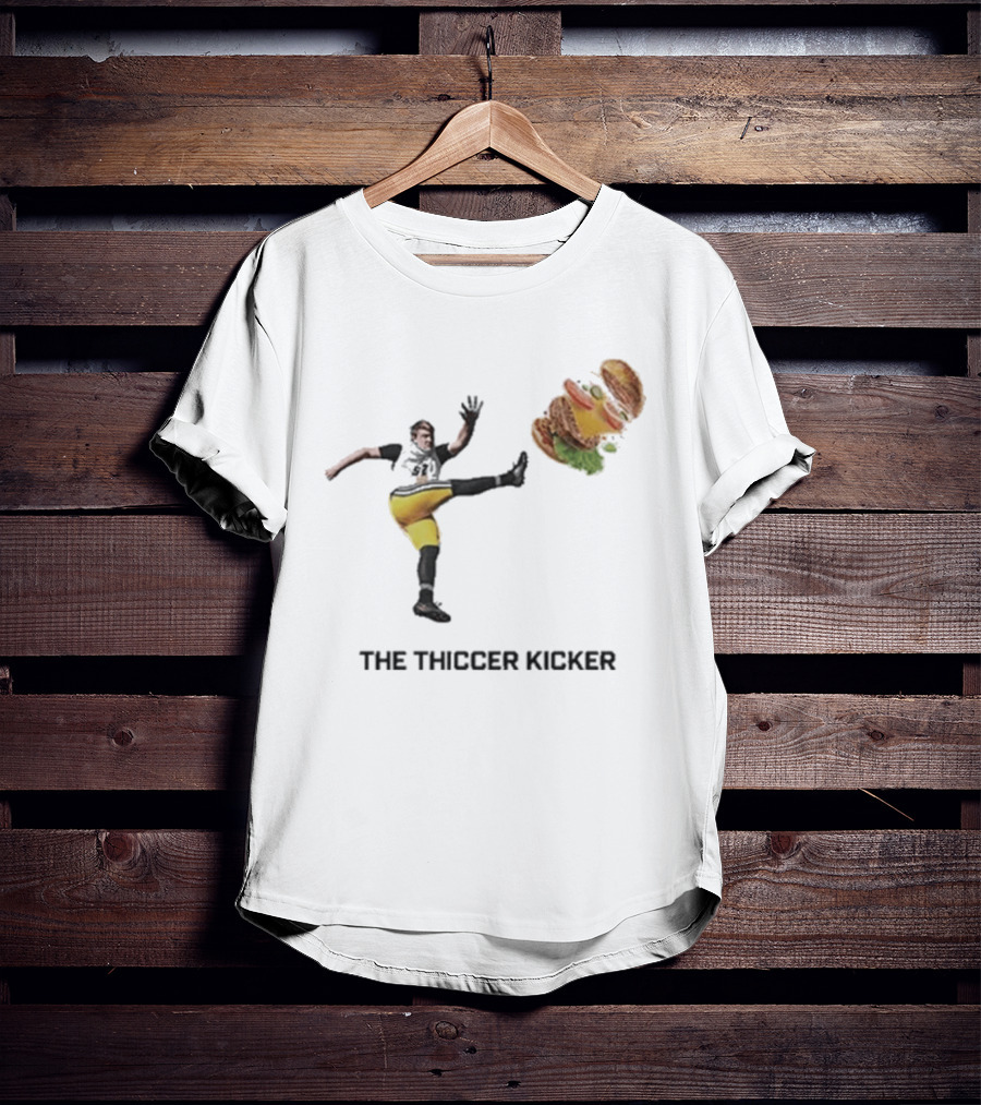 Harrison Mevis Thiccer Kicker Football Burger Twist T-Shirt