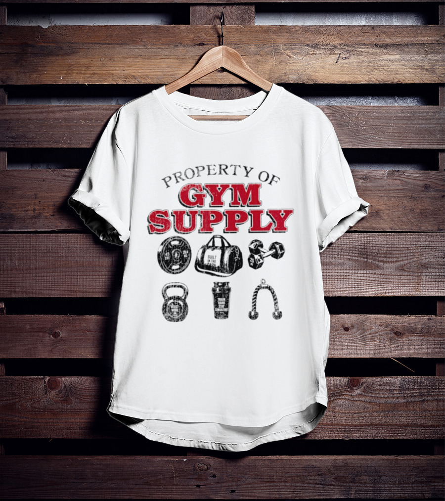 Property Of Gym Supply Built In The Dark Train Hard Stay Consistent Beast Mode On T-Shirt