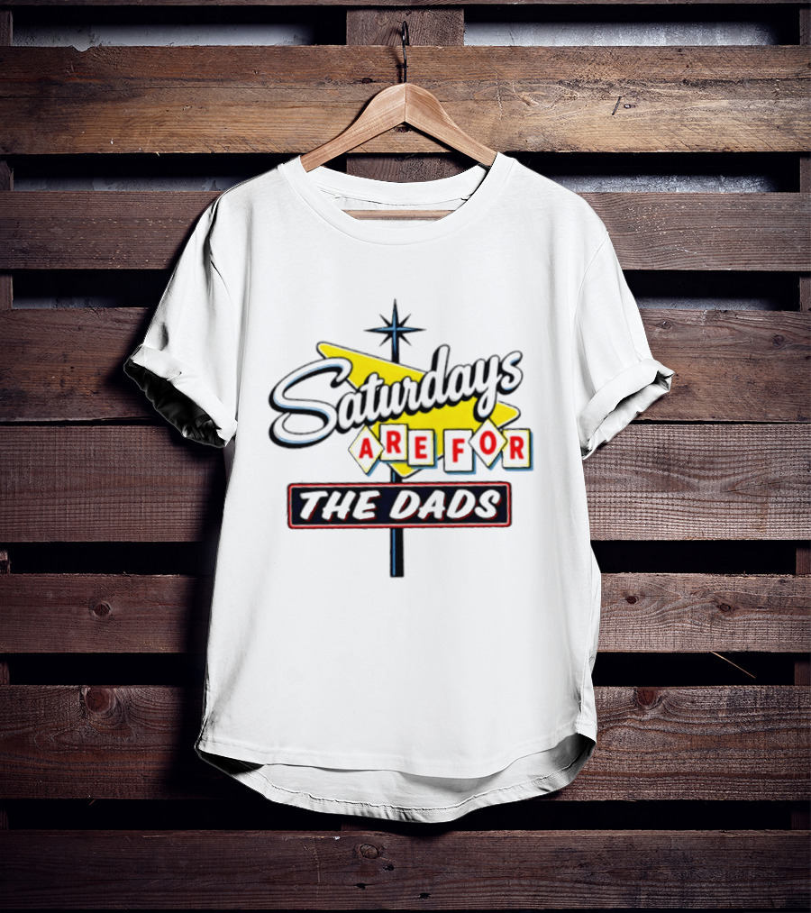 Saturdays Are For The Dads Retro Neon Sign T-Shirt
