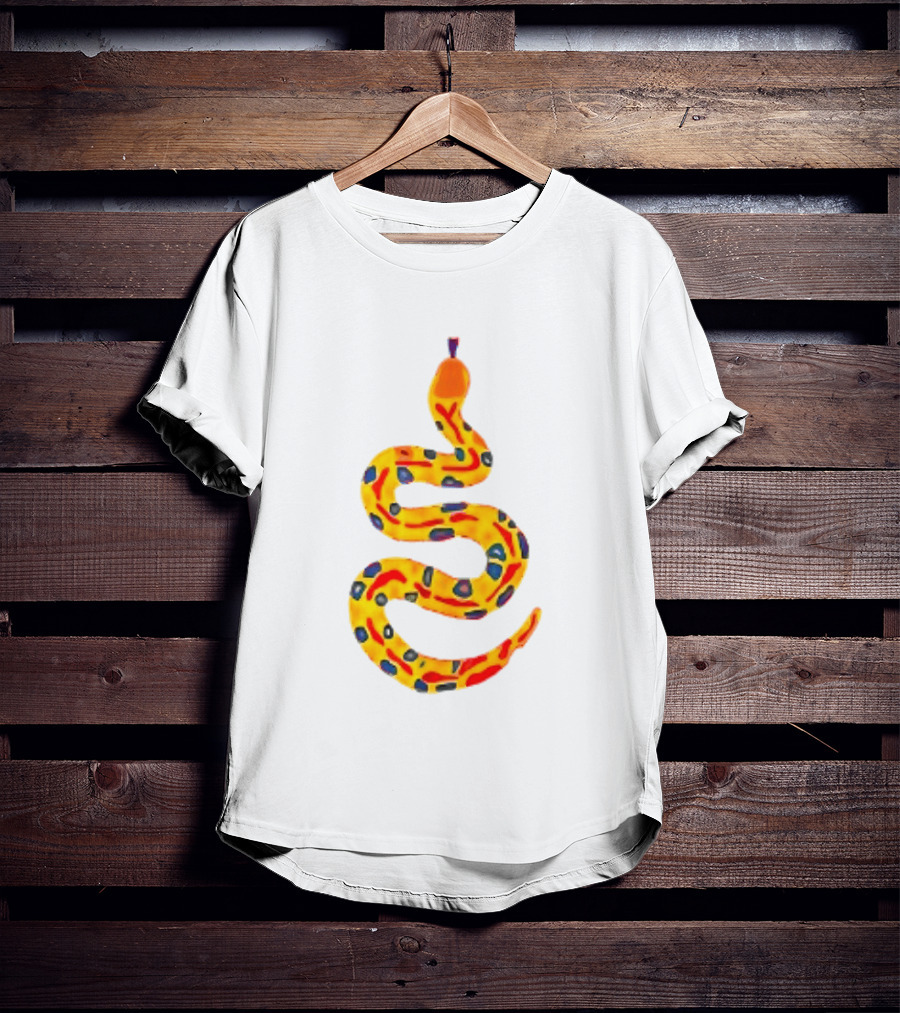 Snake What A Lovely Day To Be A Pain In The Ass Colorful Pattern Two Sided T-Shirt