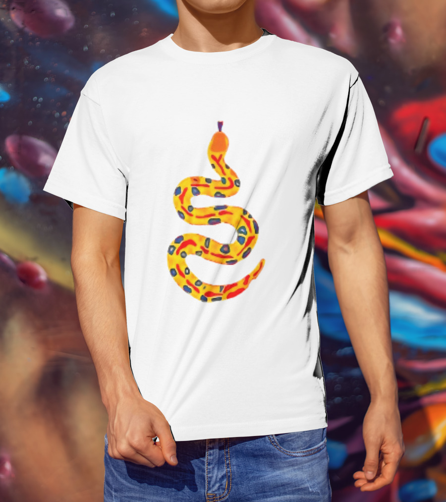 Snake What A Lovely Day To Be A Pain In The Ass Colorful Pattern Two Sided T-Shirt