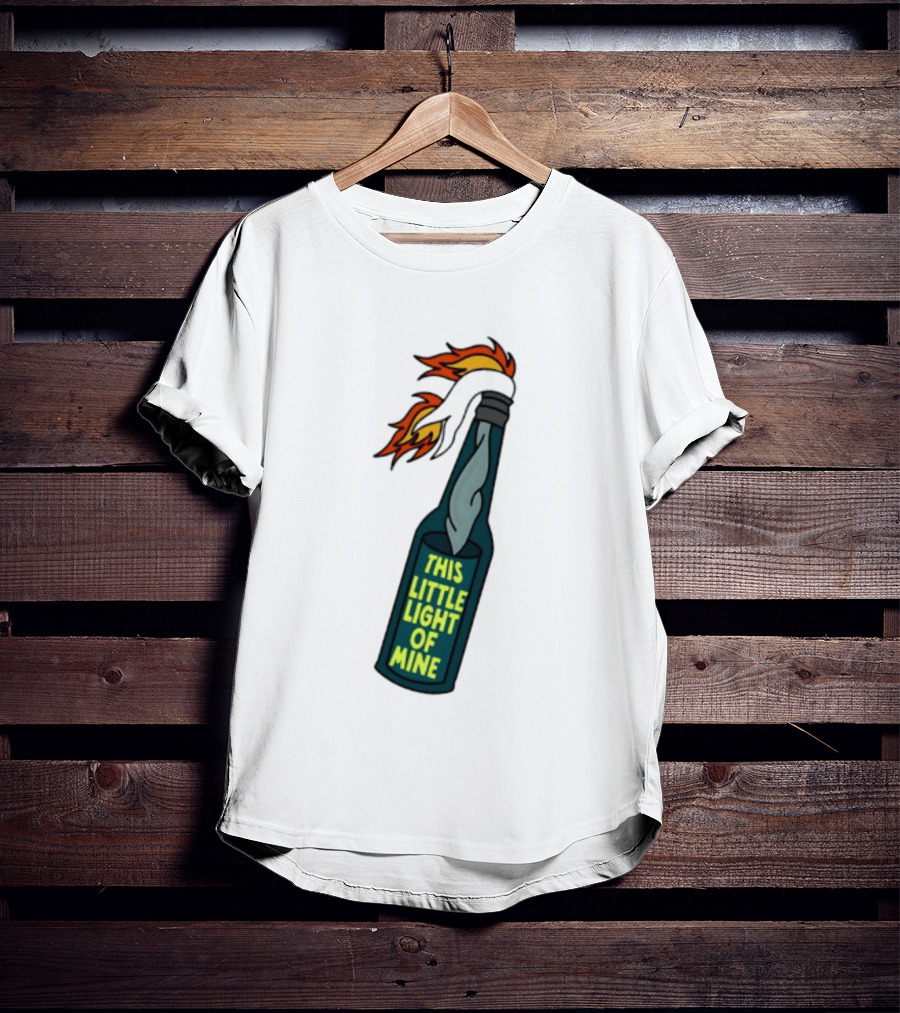 This Little Light Of Mine Molotov Cocktail Flame Bottle T-Shirt