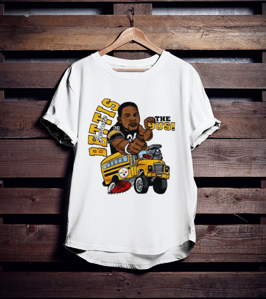 Pittsburgh Steelers Jerome Bettis The Bus Caricature Bettis The Bus T-Shirt