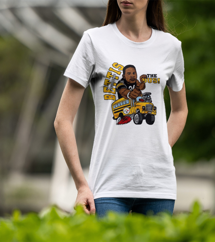 Pittsburgh Steelers Jerome Bettis The Bus Caricature Bettis The Bus T-Shirt