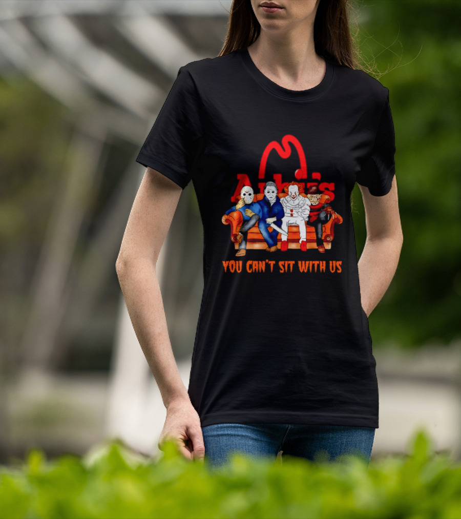 Arby's Horror Movie Friends Halloween 2026 You Can't Sit With Us T-Shirt