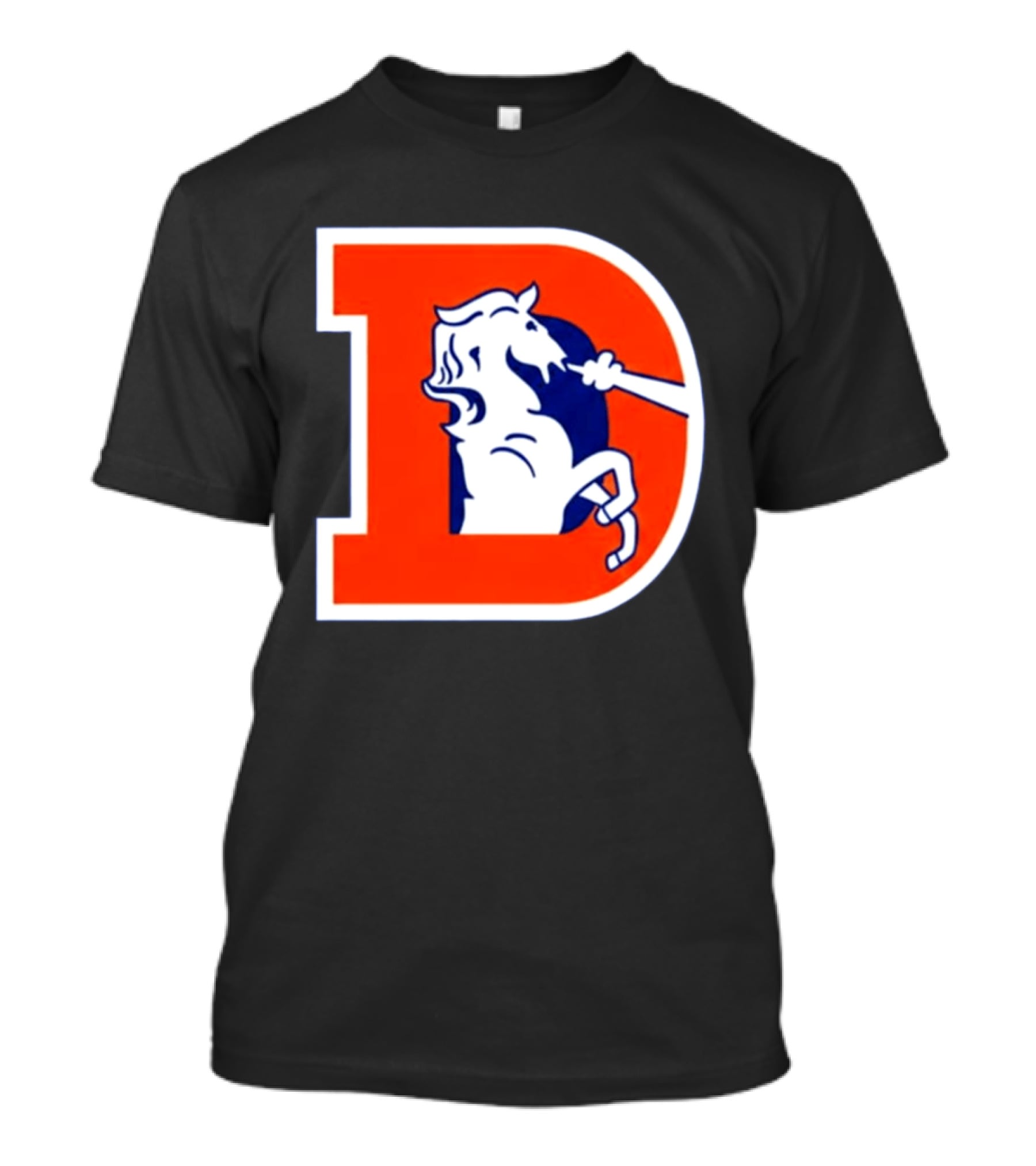 Bo Nix Broncos Old School Denver Horse Icon D T-Shirt