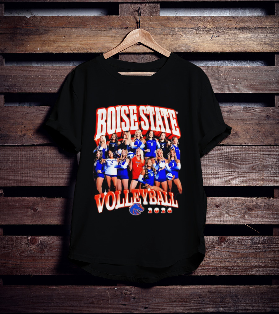 Boise State Volleyball 2026 NCAA Women's Team Collage T-Shirt