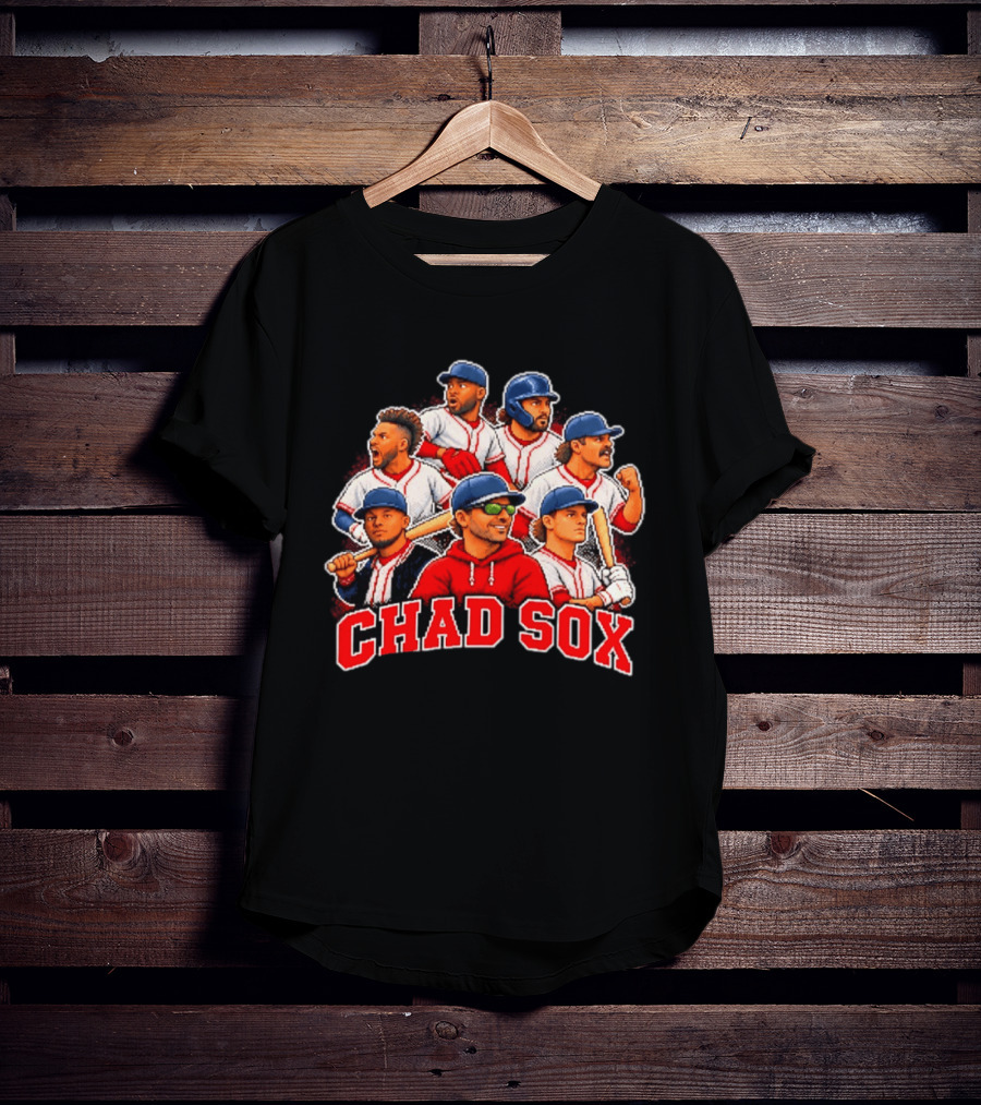 Chad Sox Boston Red Sox Team Collage Players T-Shirt
