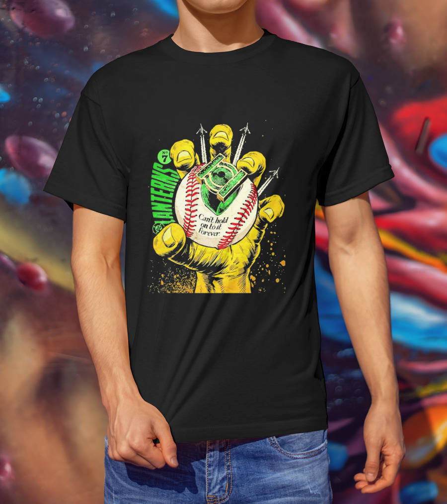 DC Comics Lanterns No 7 Can't Hold On To It Forever Baseball Glove T-Shirt