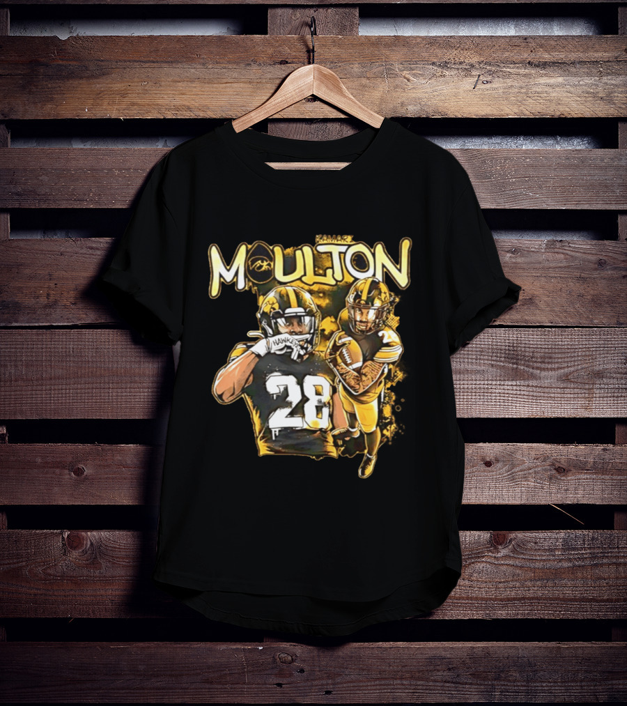 Kamari Moulton Hawkeyes Football 28 Iowa Collage T-Shirt