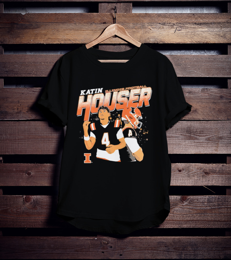 Katin Houser Illinois Fighting Illini Football T-Shirt