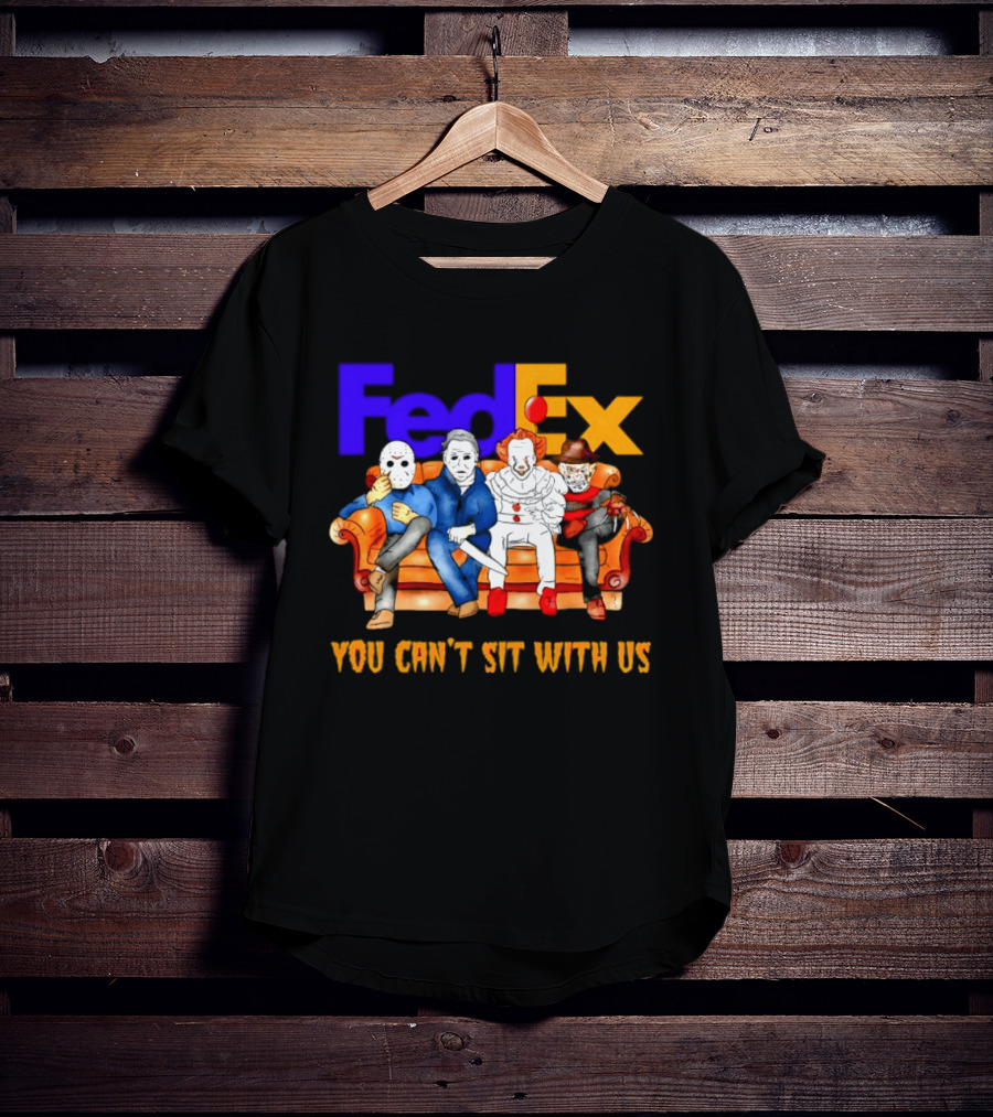 FedEx Horror Friends Halloween 2026 You Can't Sit With Us T-Shirt