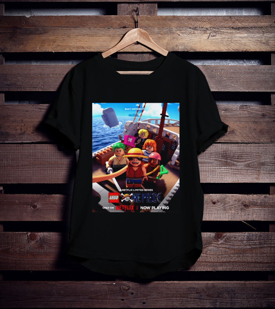 LEGO One Piece Netflix Limited Series Built Differently Now Playing T-Shirt