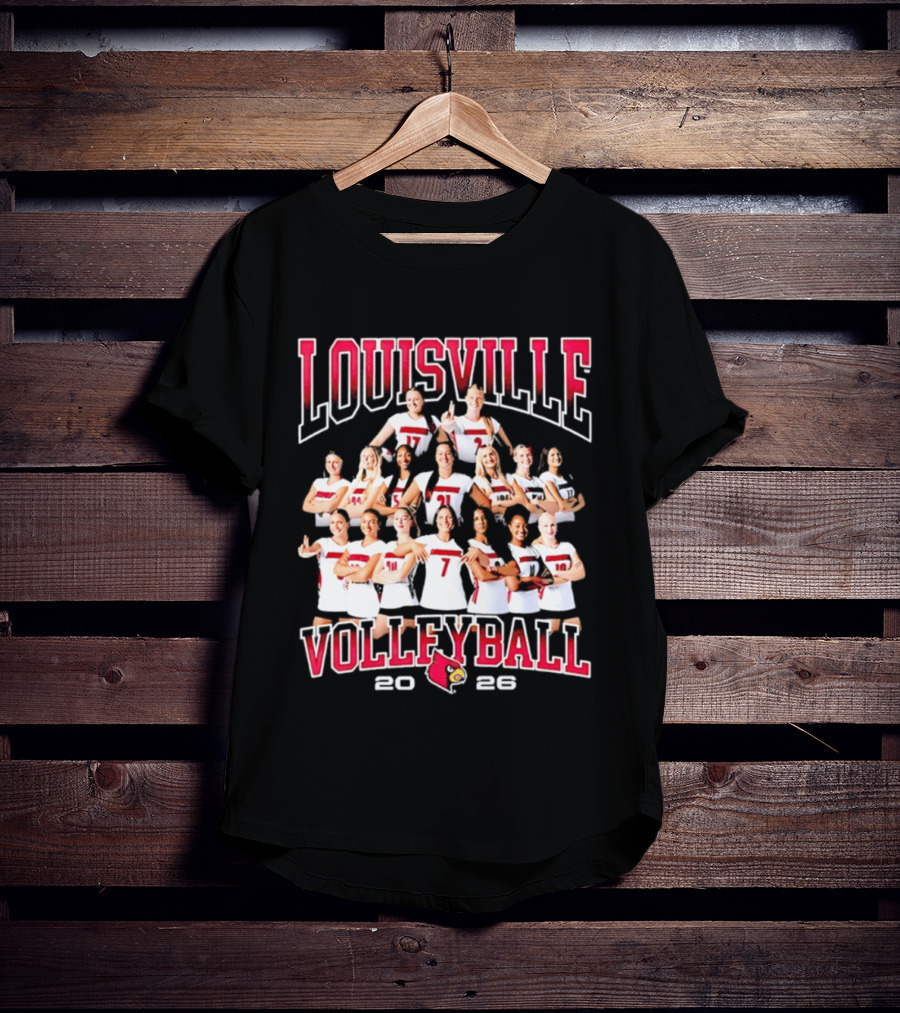 Louisville Volleyball 2026 NCAA Women's Team Cardinals T-Shirt