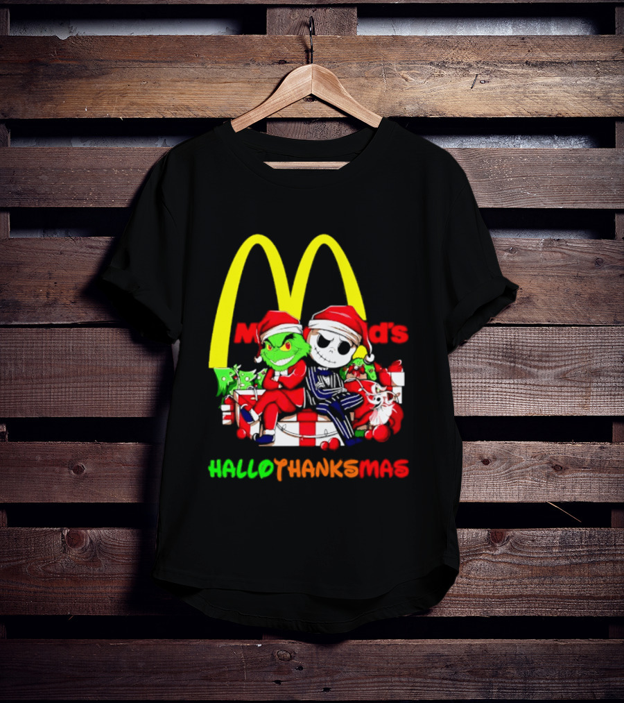 McDonald's Grinch Jack Skellington Hallothanksmas 2026 T-Shirt