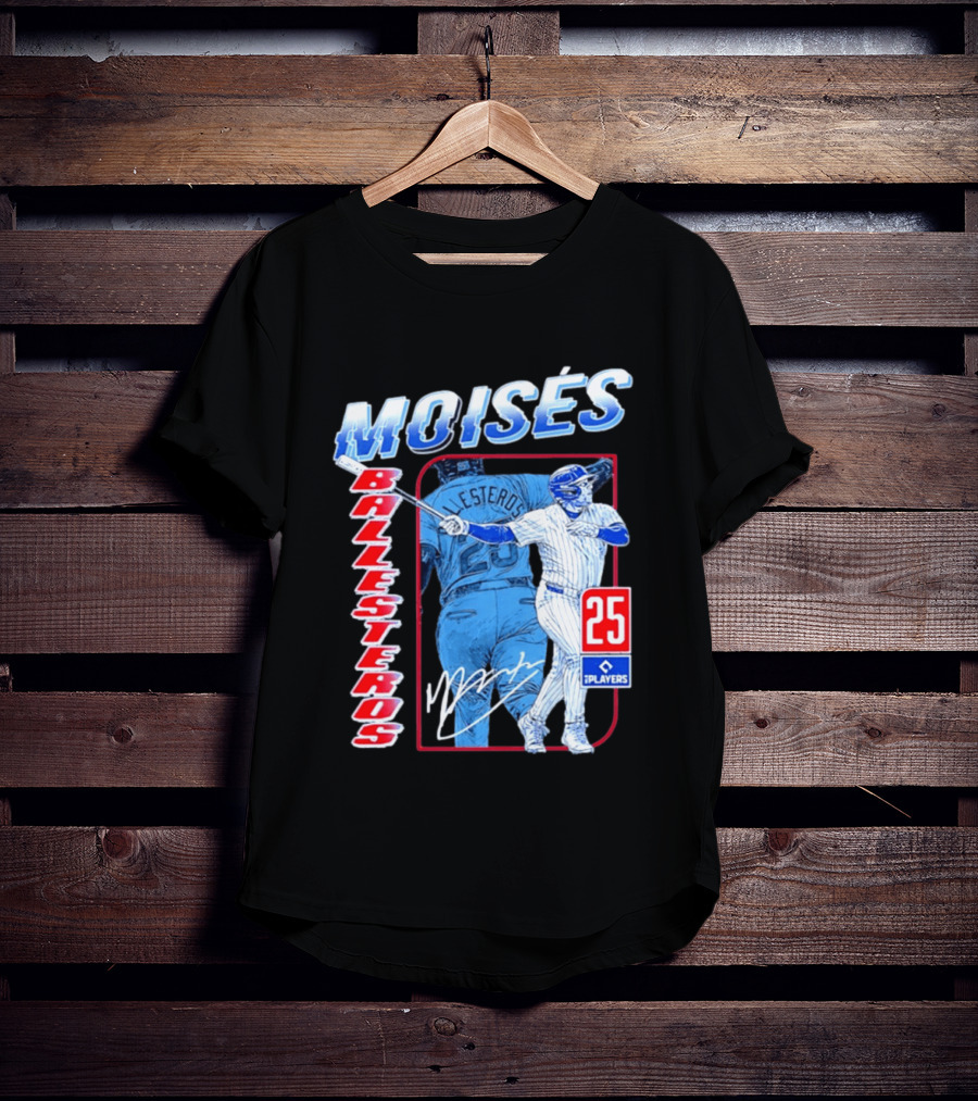 Moisés Ballesteros 25 Chicago Player Baseball T-Shirt