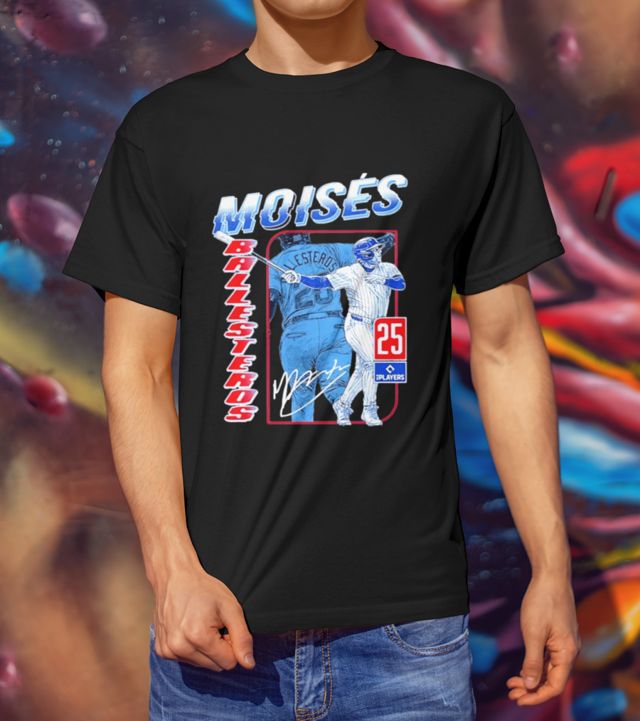 Moisés Ballesteros 25 Chicago Player Baseball T-Shirt